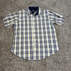 Men’s Twenty Xtreme Wrangler XL Plaid Short Sleeve Shirt Pearl Snap Button‎ Up